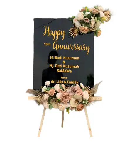 Papan Bunga Akrilik Ballroom Wedding Jakarta Utara